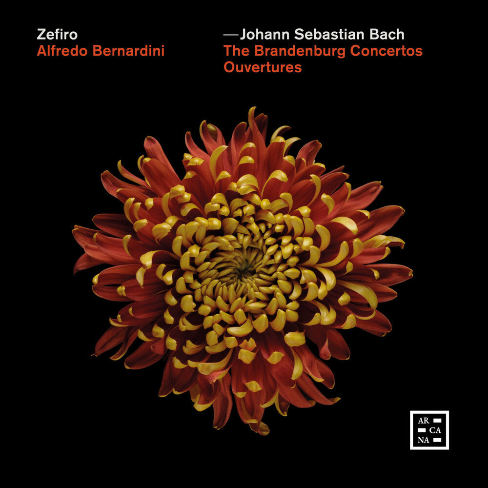 the album cover for J Bach .S. / Bernardini - Brandenburg Concertos - Ouvertures