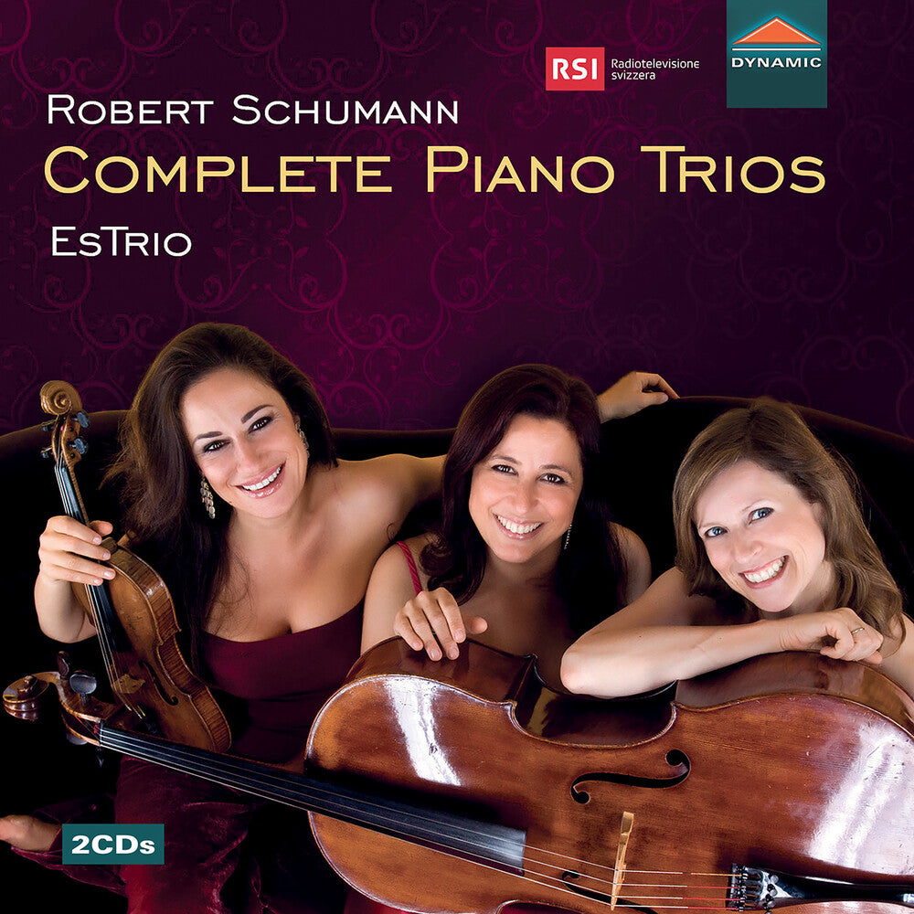 the album cover for Schumann / Estrio - Complete Piano Trios