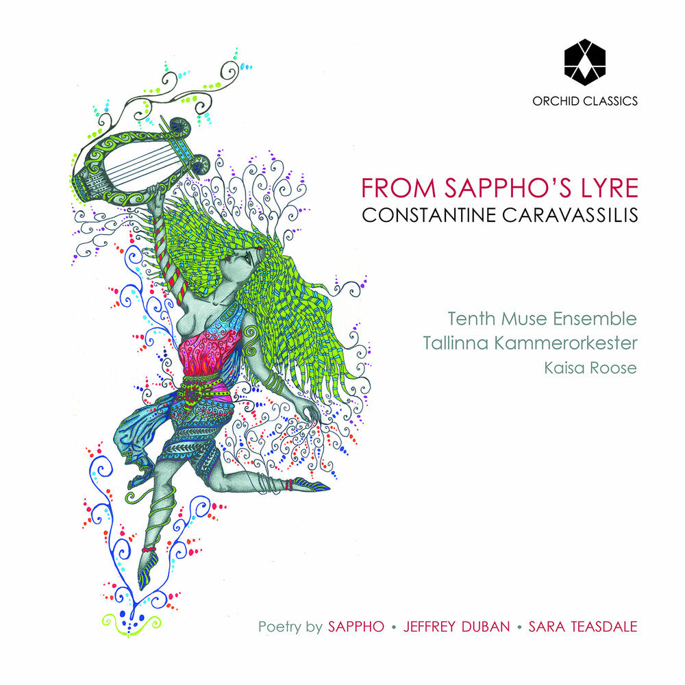 the album cover for Caravassilis / Jablonski / Tenth Muse Ensemble - From Sappho's Lyre