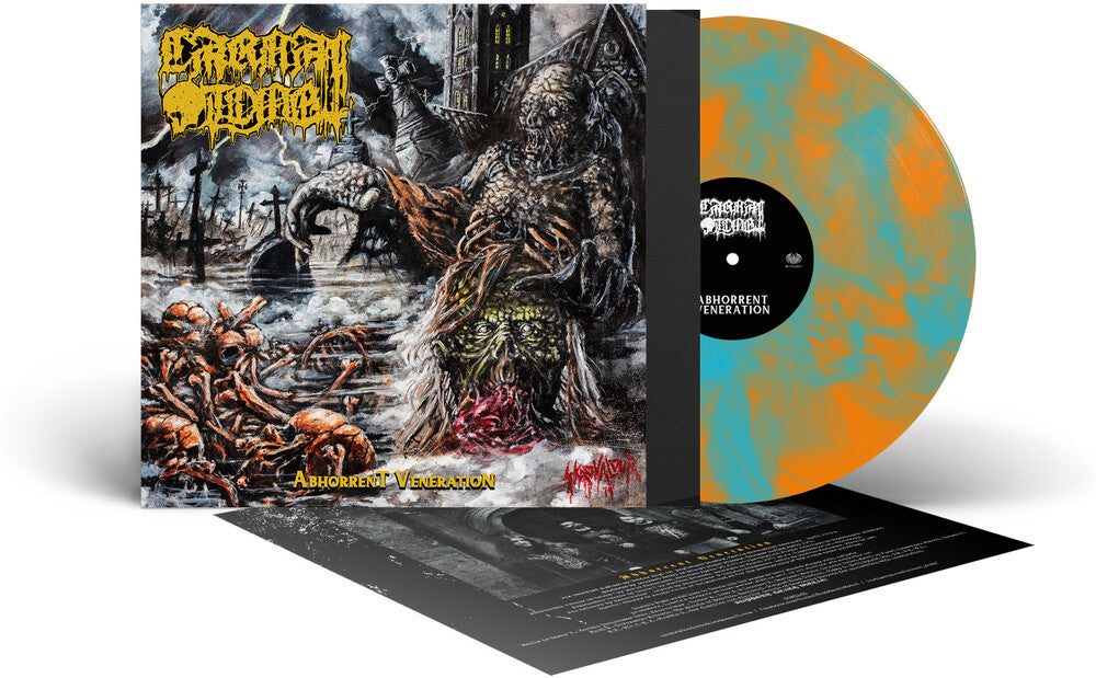 the album cover for Carnal Tomb - Abhorrent Veneration [Colored Vinyl] [Reissue]