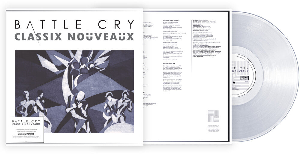 the album cover for Classix Nouveaux - Battle Cry [Clear Vinyl] (Uk)