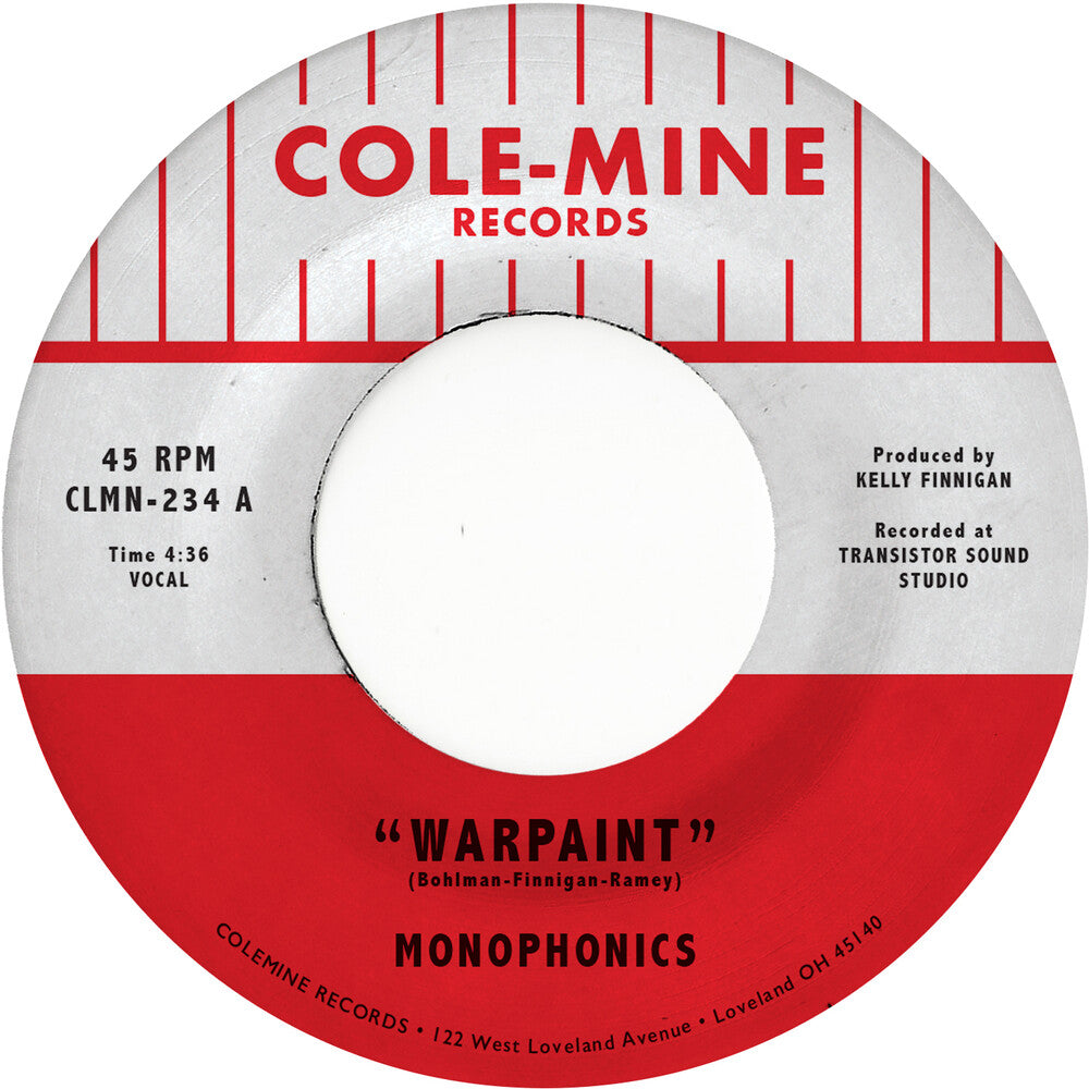 the album cover for Monophonics & Kelly Finnigan - Warpaint / Crash & Burn [Vinyl Single]