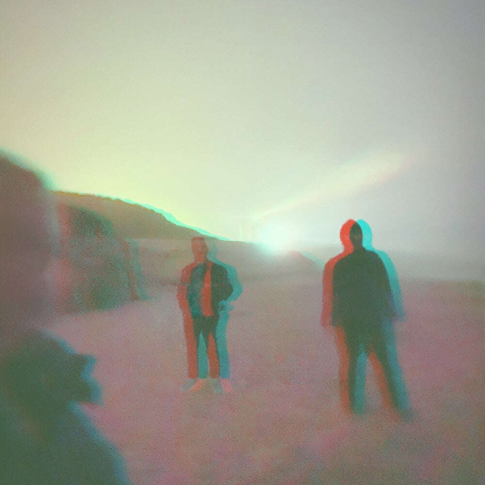 the album cover for Duster - Remote Echoes [Clear w/ Sea Blue & Ruby Splatter LP]
