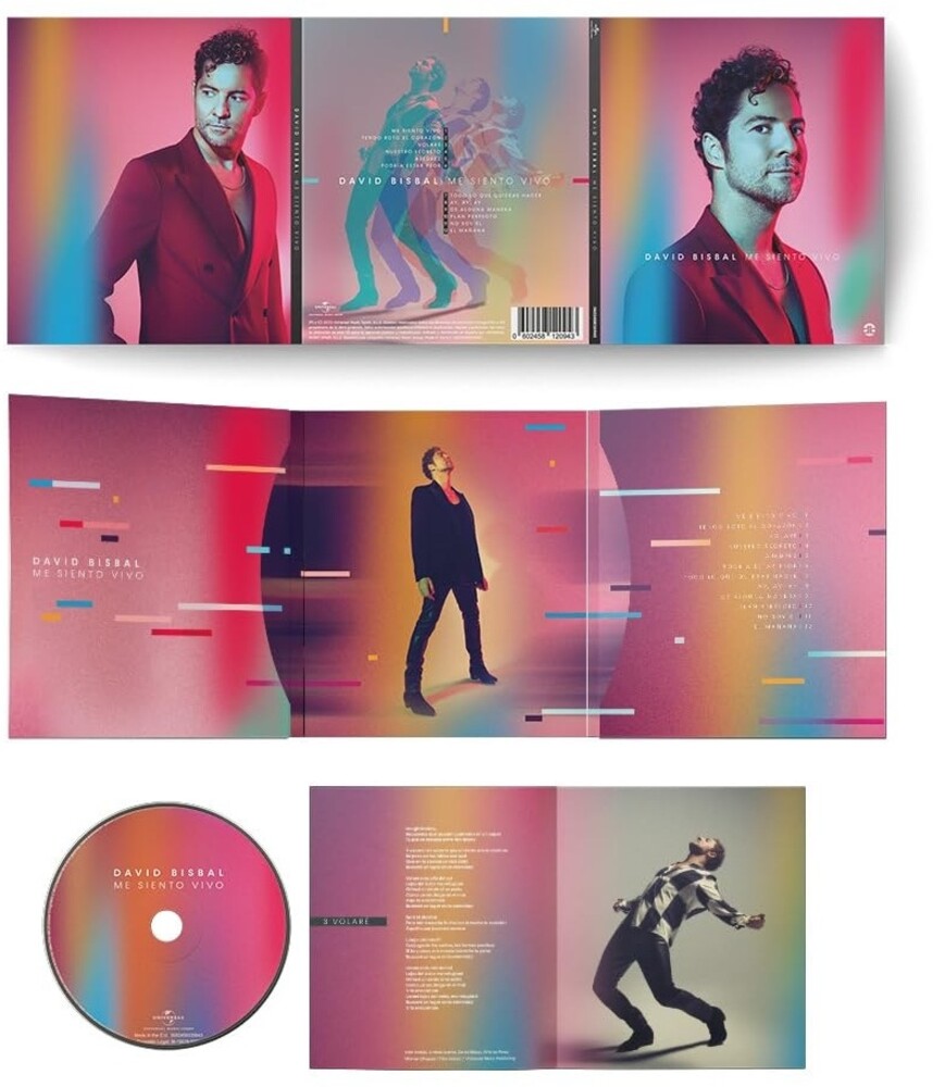 the album cover for David Bisbal - Me Siento Vivo (Spa)