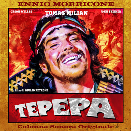 the album cover for Ennio Morricone  (Cvnl) (Ltd) (Ita) - Tepepa - O.S.T. [Clear Vinyl] [Limited Edition] (Ita)
