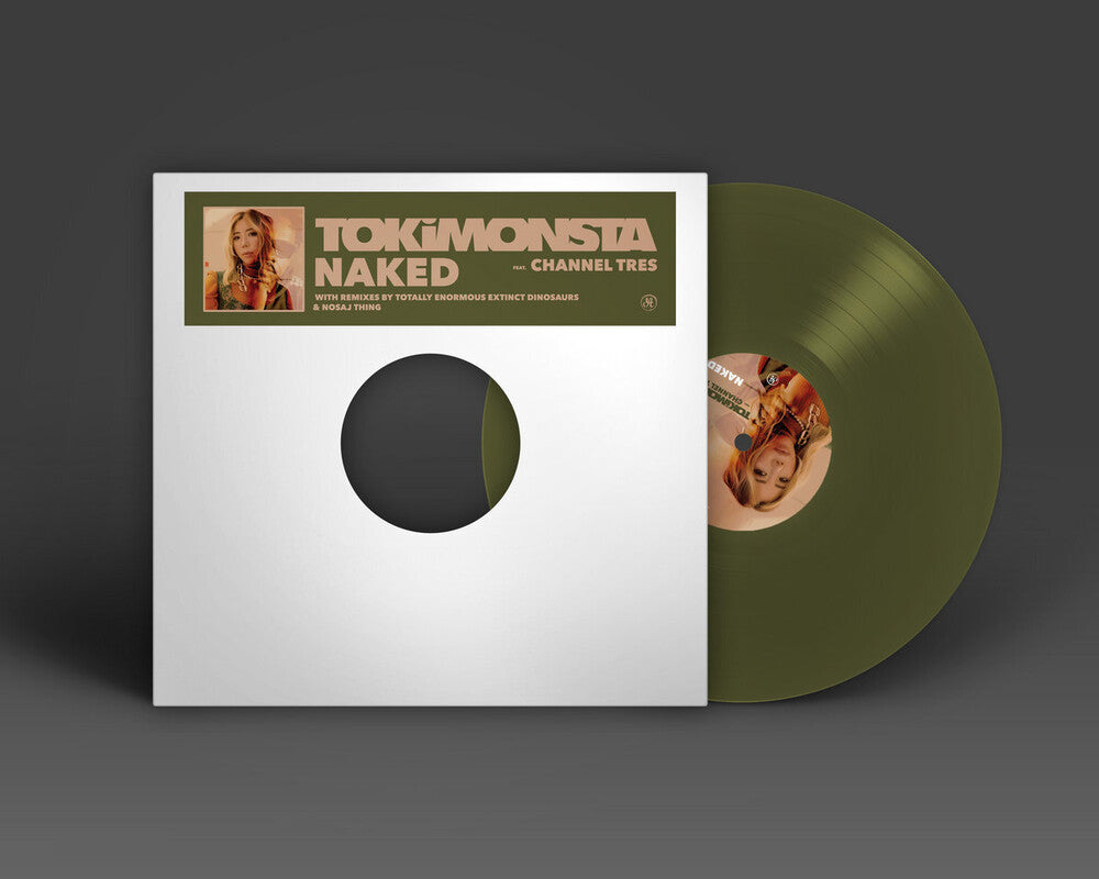 the album cover for Tokimonsta - Naked (Ft. Channel Tres) [Colored Vinyl] (Grn) (Oliv)