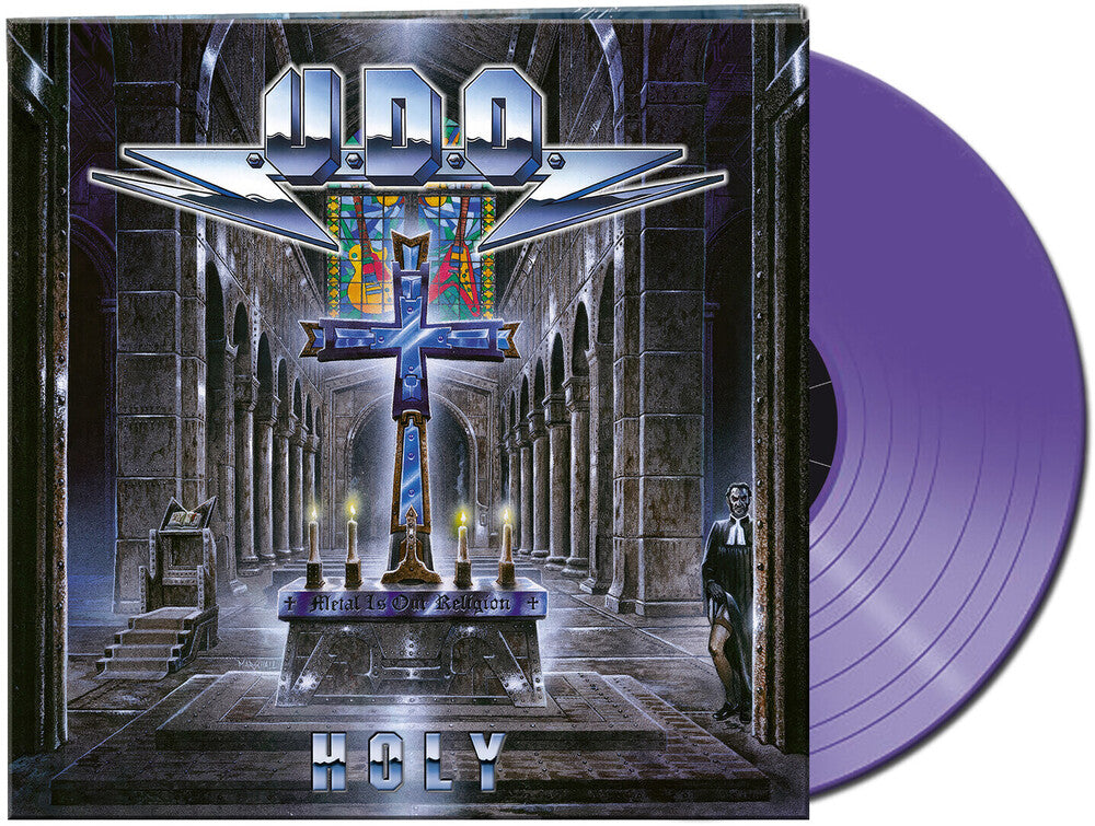 the album cover for U.D.O. - Holy - Purple [Colored Vinyl] (Gate) [Limited Edition] (Purp)