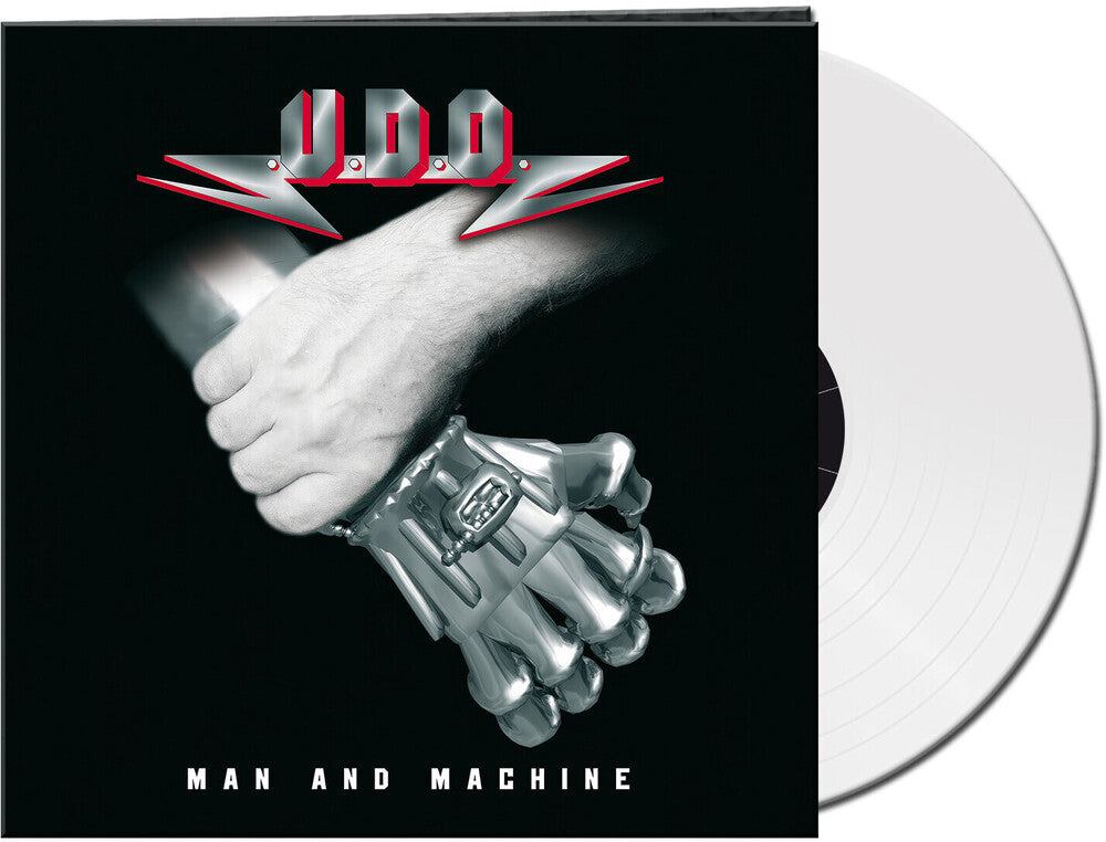 the album cover for U.D.O. - Man & Machine - White [Colored Vinyl] (Gate) [Limited Edition] (Wht)
