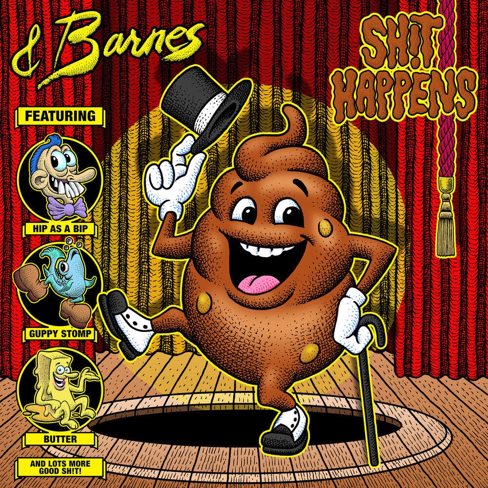 the album cover for & Barnes - Shit Happens (Brwn) [Colored Vinyl] [Download Included]