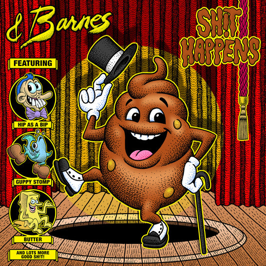 the album cover for & Barnes - Shit Happens (Brwn) [Colored Vinyl] [Download Included]