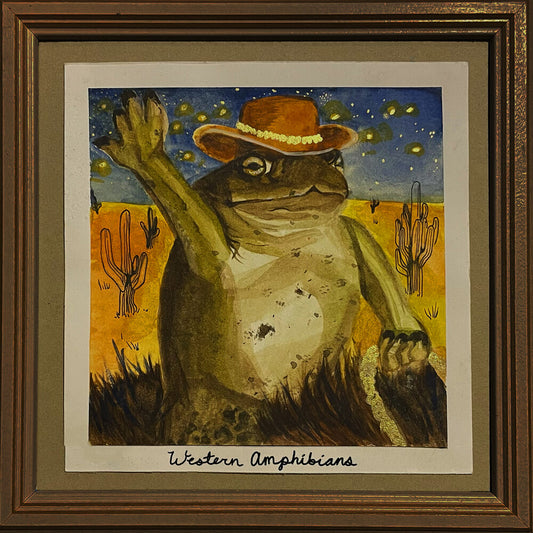 the album cover for Anita Velveeta - Western Amphibians [Colored Vinyl] [Clear Vinyl] (Grn) [Limited Edition]