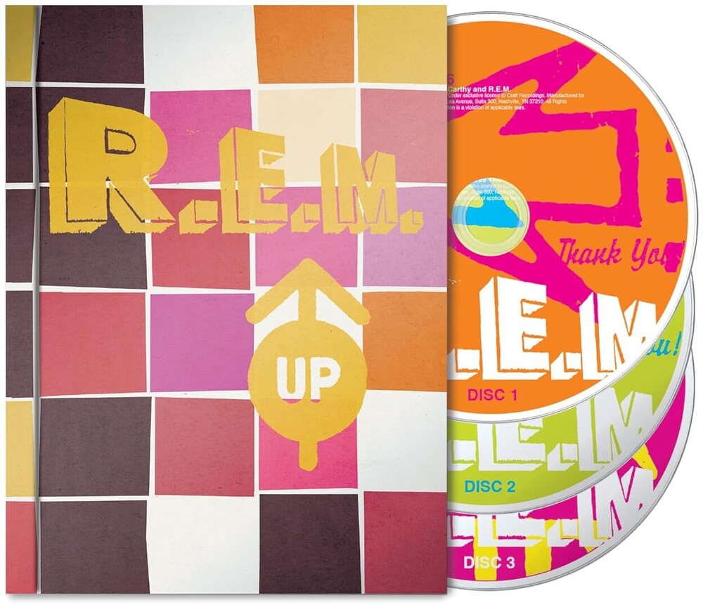 the album cover for R.E.M. - Up: 25th Anniversary Deluxe Edition [2CD+Blu-ray]