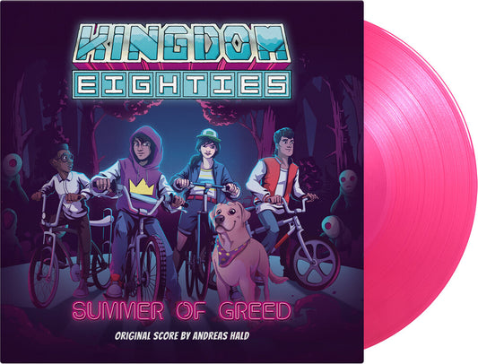 the album cover for Andreas Hald  (Colv) (Gate) (Ltd) (Ogv) (Post) - Kingdom Eighties - O.S.T. [Colored Vinyl] (Gate) [Limited Edition]