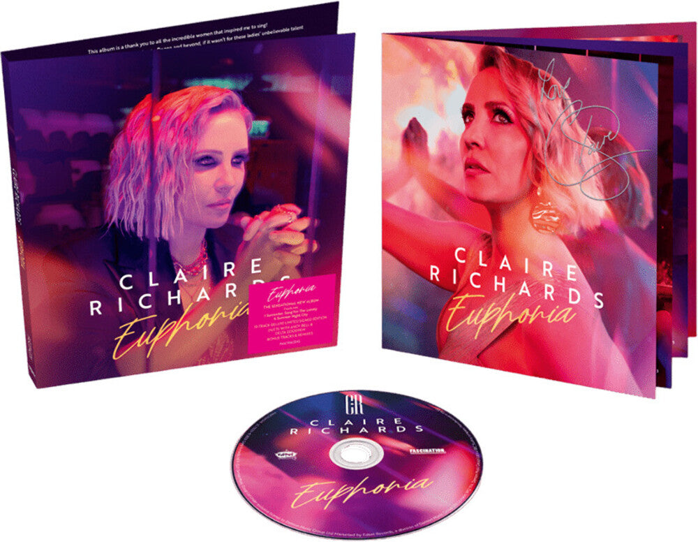 the album cover for Claire Richards - Euphoria [Deluxe] (Auto) (Uk)