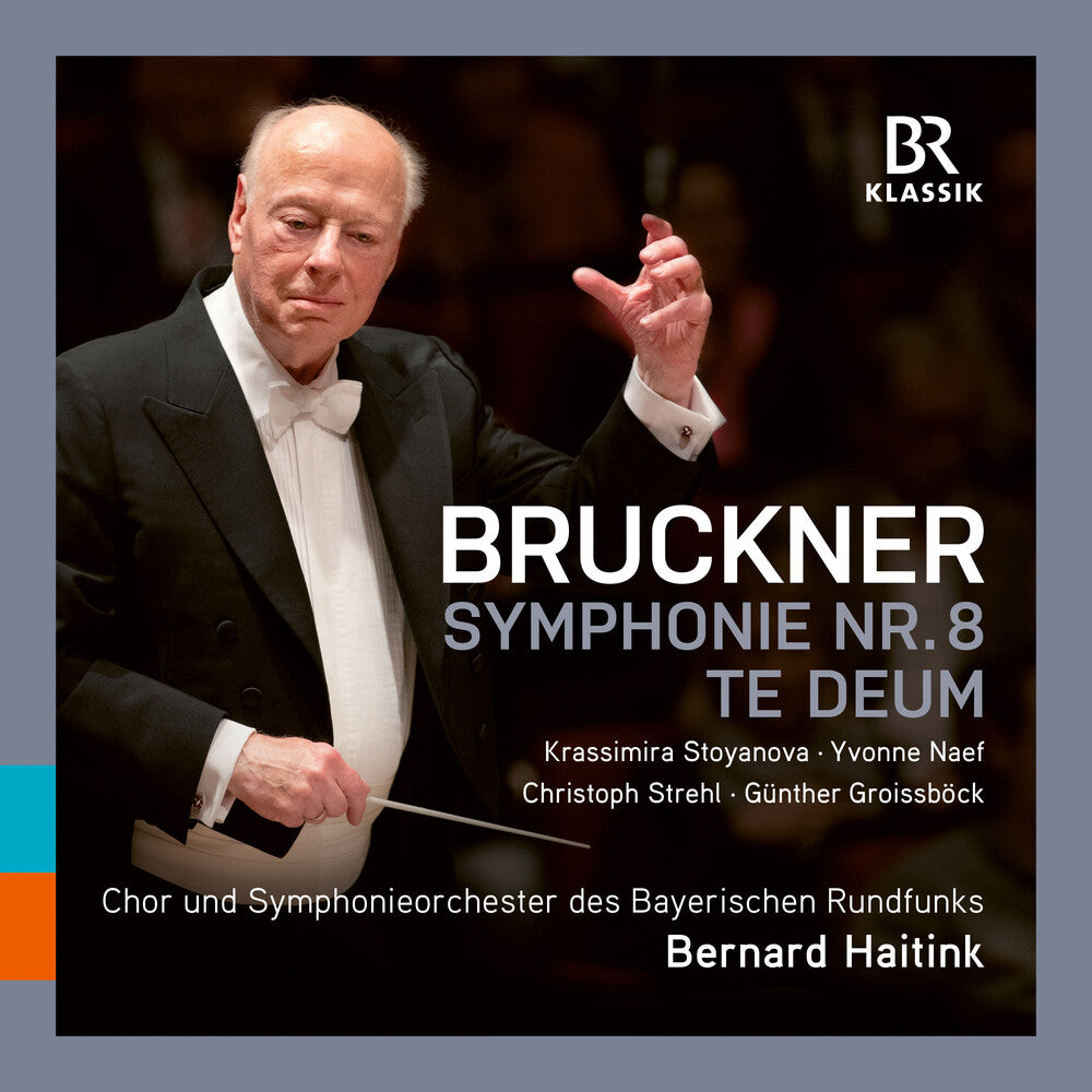 the album cover for Bruckner / Symphonieorchester Des Bayerischen - Symphonie No. 8 Te Deum