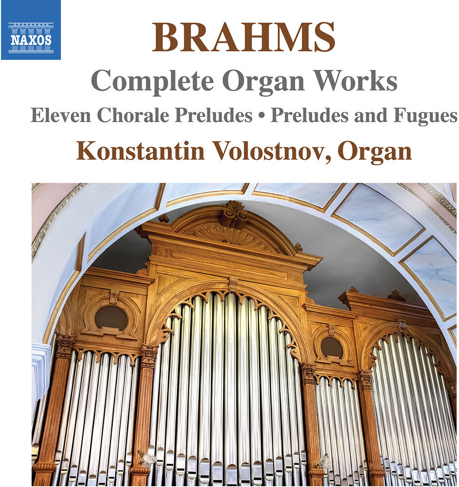the album cover for Brahms / Volostnov - Complete Organ Works