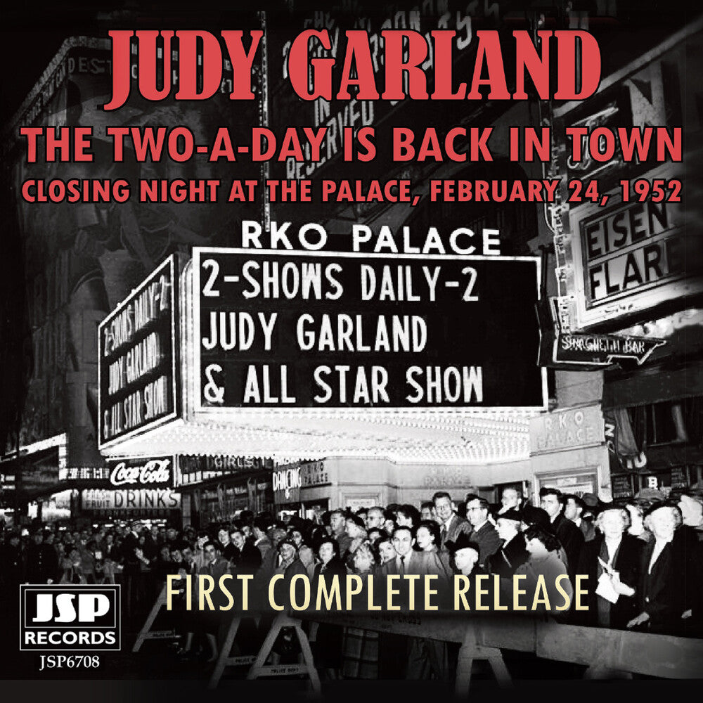 the album cover for Judy Garland - Two-A-Day Is Back In Town: Closing Night At The