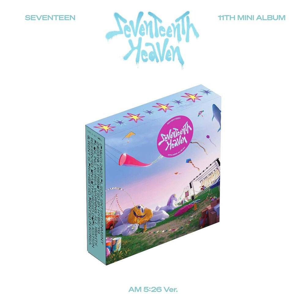 the album cover for SEVENTEEN - SEVENTEEN 11th Mini Album ‘SEVENTEENTH HEAVEN’ [AM 5:26 Ver.]