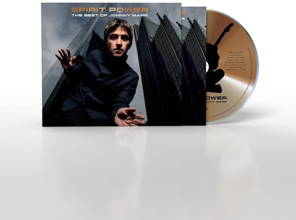 the album cover for Johnny Marr - Spirit Power: The Best of Johnny Marr