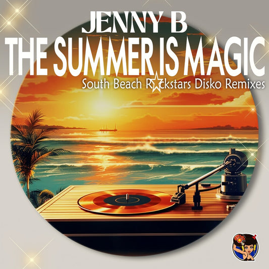 the album cover for Jenny B - Summer Is Magic (South Beach Rockstars Disko Remix
