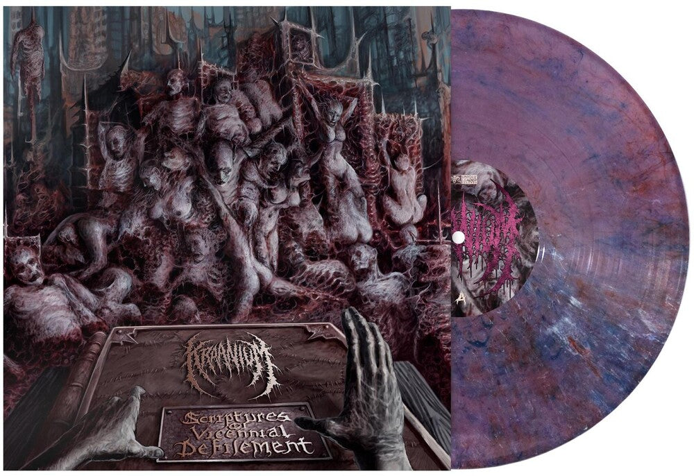 the album cover for Kraanium - Scriptures Of Vicennial Defilement (Gate)
