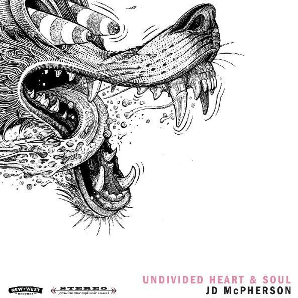the album cover for JD McPherson - Undivided Heart & Soul [Colored Vinyl] (Red) (Stic) (Ylw)