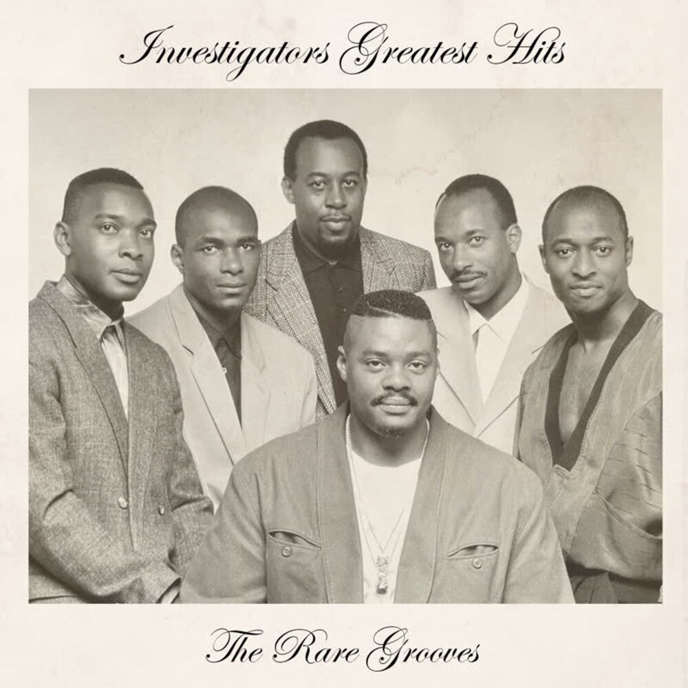 the album cover for Investigators - Greatest Hits: The Rare Grooves
