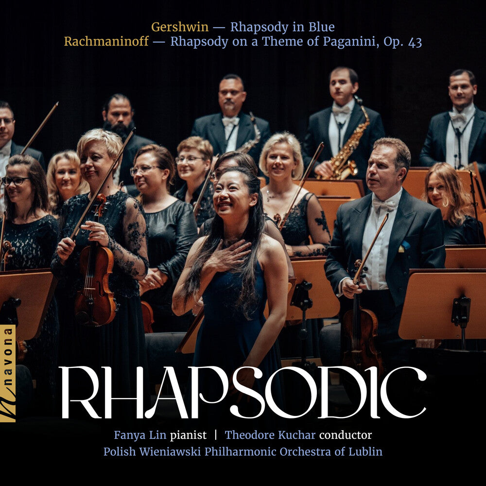 the album cover for Rachmaninoff / Gershwin / Lin - Rhapsodic