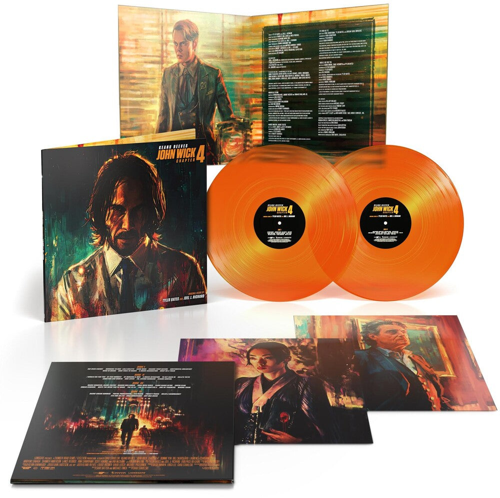 the album cover for Tyler Bates  (Cvnl) (Org) - John Wick Chapter 4 (Original Score) [Clear Vinyl] (Org)