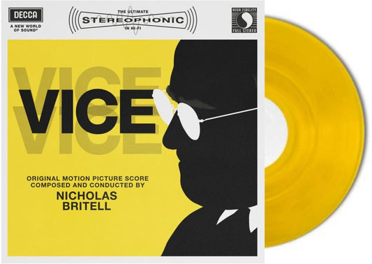 the album cover for Nicholas Britell  (Colv) (Ylw) (Uk) - Vice - O.S.T. [Colored Vinyl] (Ylw) (Uk)