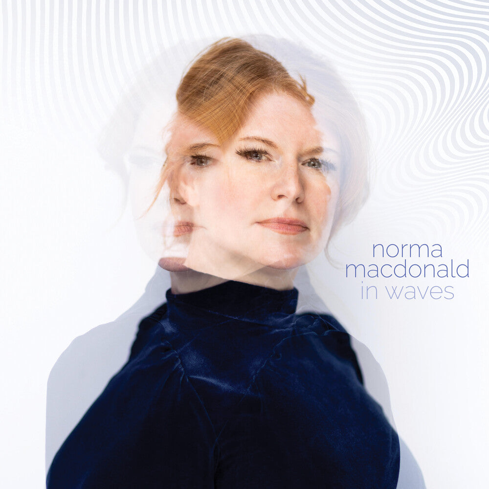 the album cover for Norma Macdonald - In Waves - Blue Swirl (Blue) [Colored Vinyl] [Limited Edition]