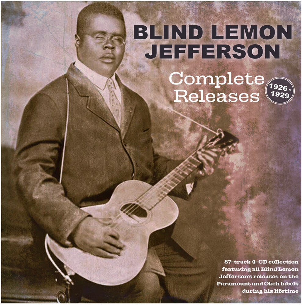 the album cover for Blind Jefferson  Lemon - Complete Releases 1926-29