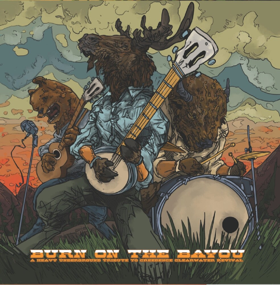 the album cover for Burn On The Bayou: Heavy Underground Tribute / Var - Burn On The Bayou: Heavy Underground Tribute / Var