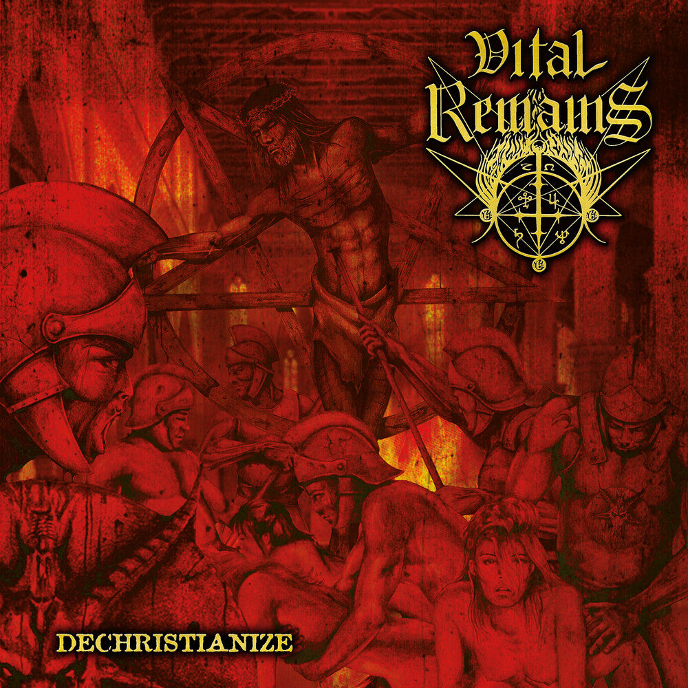 the album cover for Vital Remains - Dechristianize (Blk) (Gate) [Limited Edition] (Org)