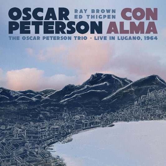 the album cover for Oscar Peterson - Con Alma: The Oscar Peterson Trio Live In Lugano