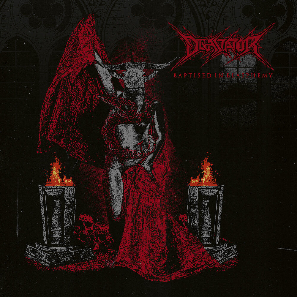 the album cover for Devastator - Baptised In Blasphemy (Bonus Tracks) [Limited Edition]