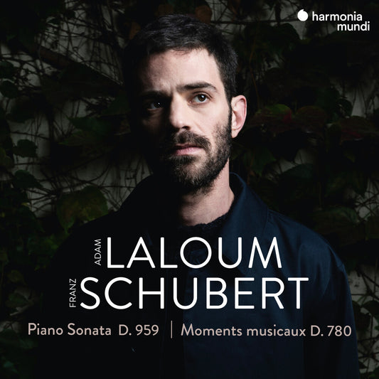the album cover for Adam Laloum - Schubert: Piano Sonata D. 959 - Moments Musicaux