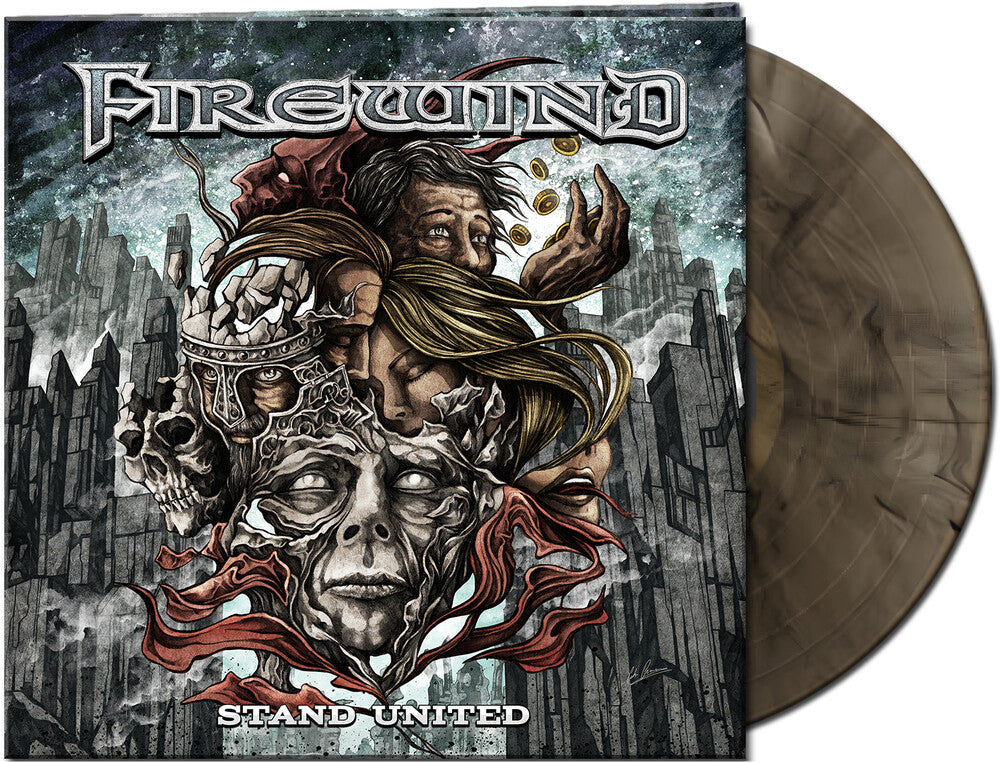 the album cover for Firewind - Stand United [Limited Edition Trans Natural/Black Marble LP]
