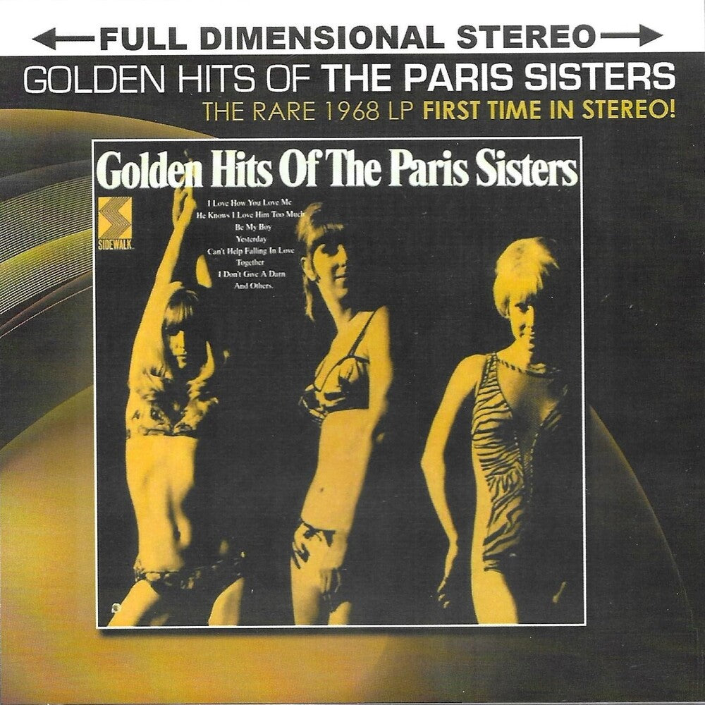 the album cover for Paris Sisters - Golden Hits-The Rare 1968 Lp