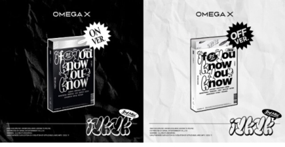 the album cover for Omega X - Iykyk (Post) (Stic) (Phot) (Asia)