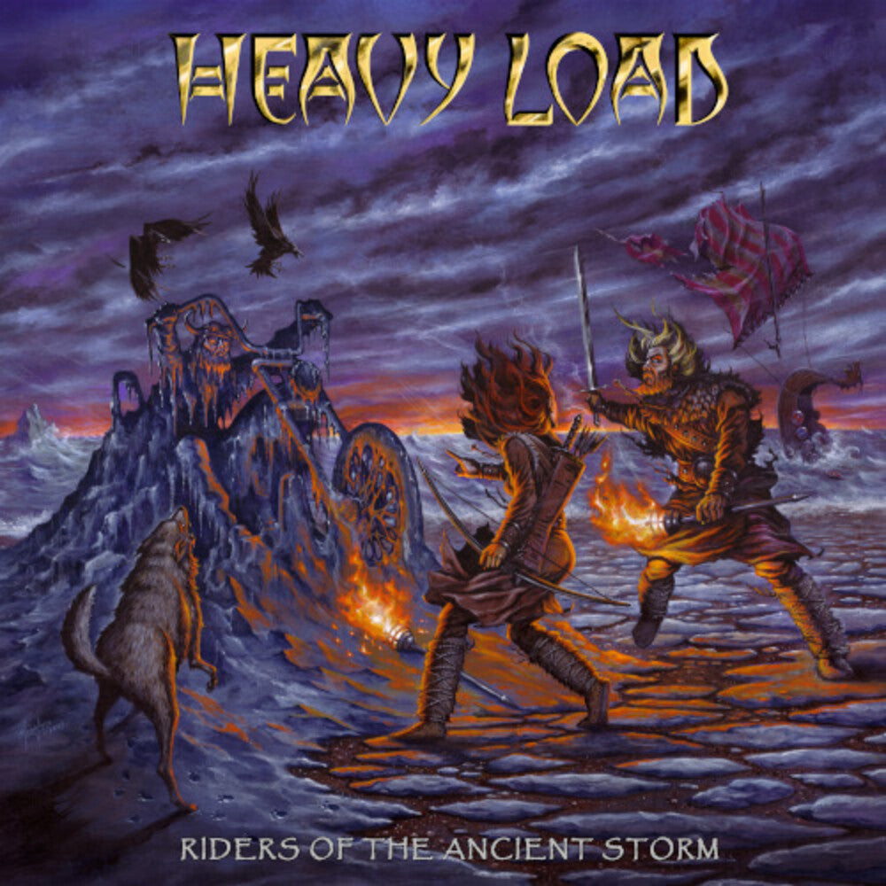 the album cover for Heavy Load - Riders Of The Ancient Storm [Digipak]