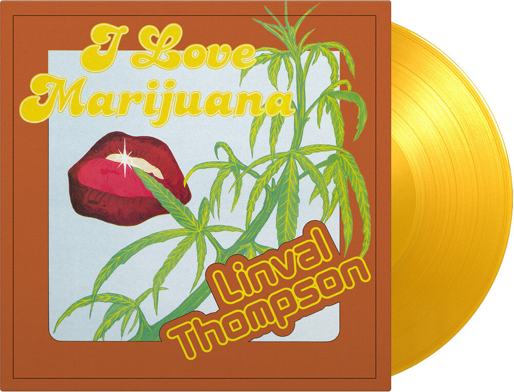 the album cover for Linval Thompson - I Love Marijuana [Colored Vinyl] [Limited Edition] [180 Gram] (Ylw) (Hol)