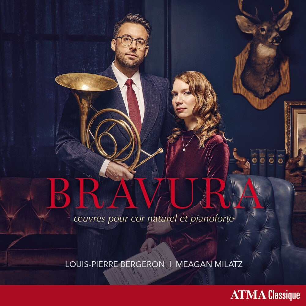 the album cover for Louis Pierre Bergeron/Meagan Milatz - Bravura