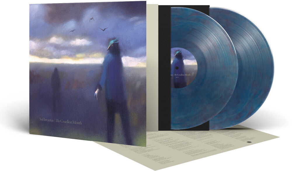 the album cover for Sol Invictus - Cruellest Month - Crystal Clear/Blue/Red Marble