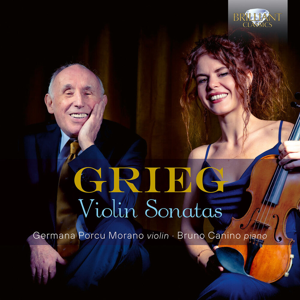 the album cover for Grieg / Morano / Canino - Violin Sonatas