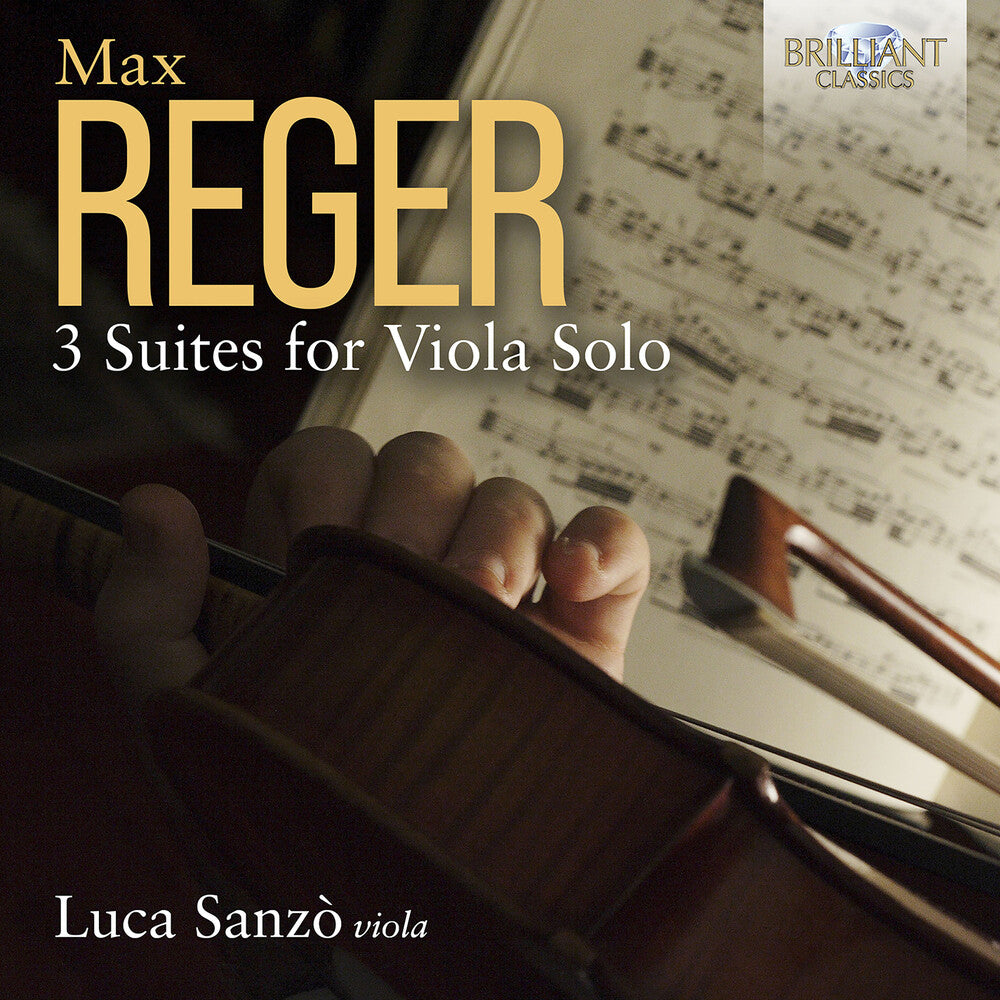 the album cover for Reger / Sanzo - 3 Suites For Viola Solo