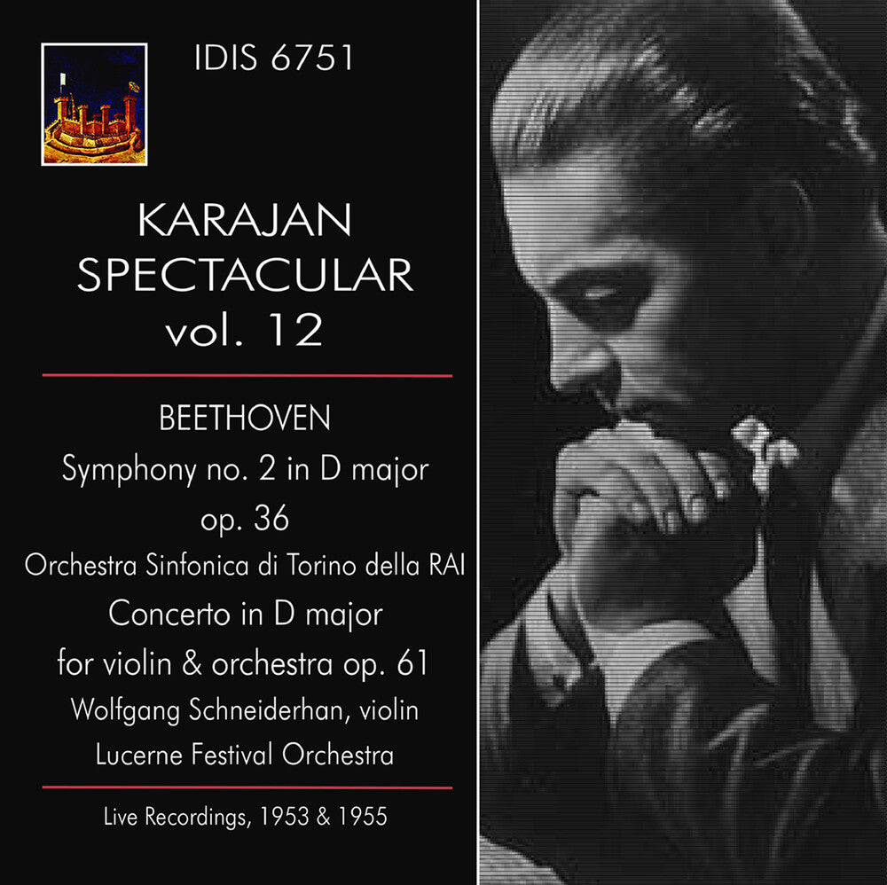 the album cover for L Beethoven .V. / Orchestra Sinfonia Rai Di Torino - Karajan Spectacular Vol. 12