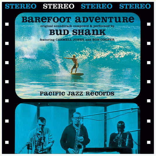 the album cover for Bud Shank - Barefoot Adventure