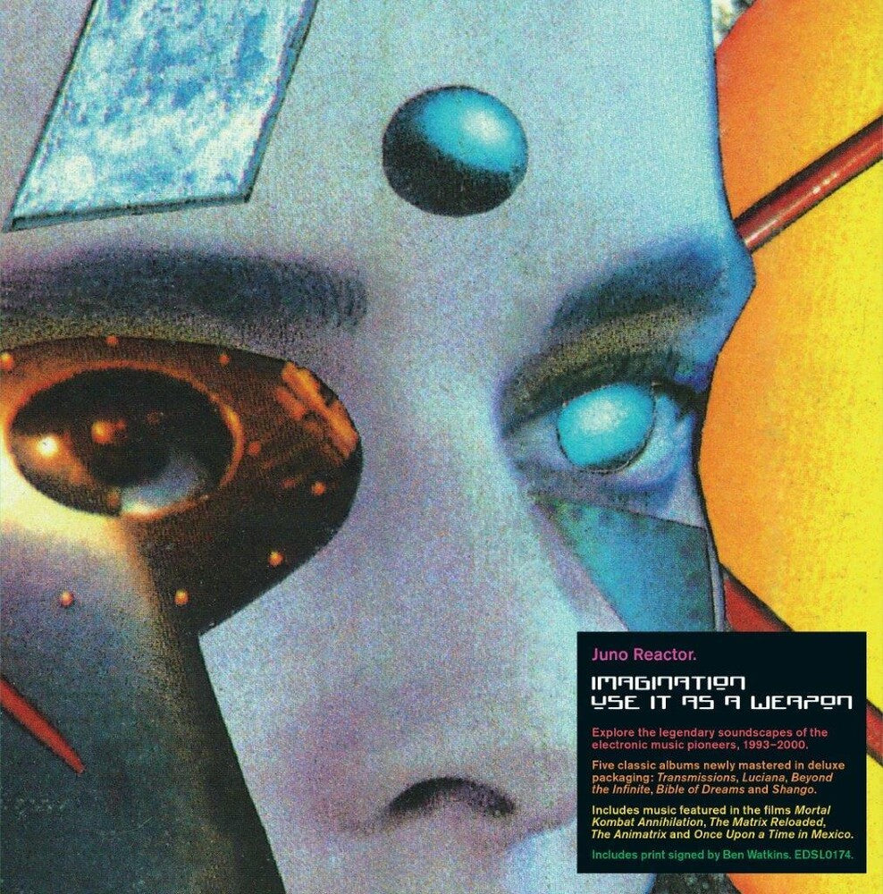 the album cover for Juno Reactor - Imagination Use It As A Weapon (Box) [Limited Edition] (Auto)