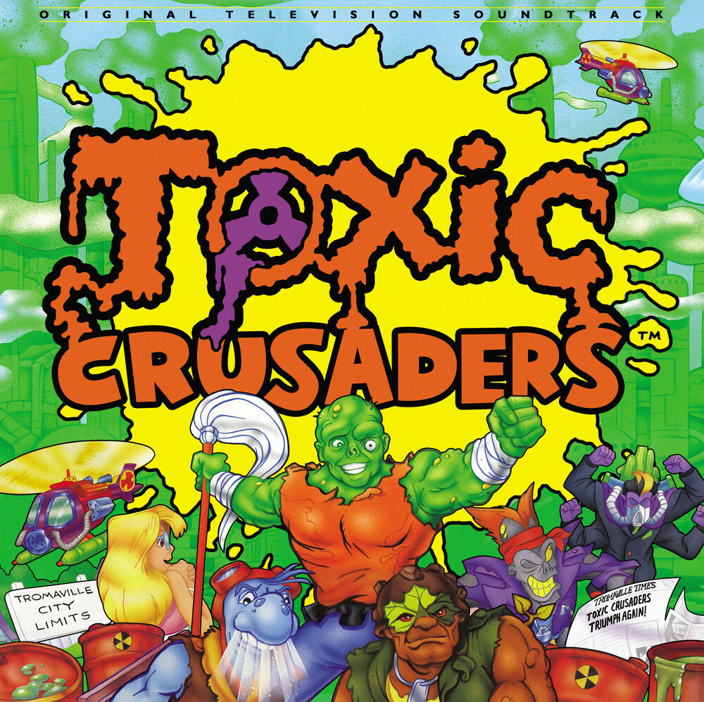 the album cover for Dennis Brown - Toxic Crusaders - O.S.T.
